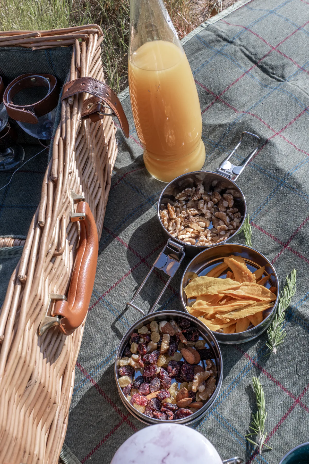 A fresh breakfast laid out at the lodge